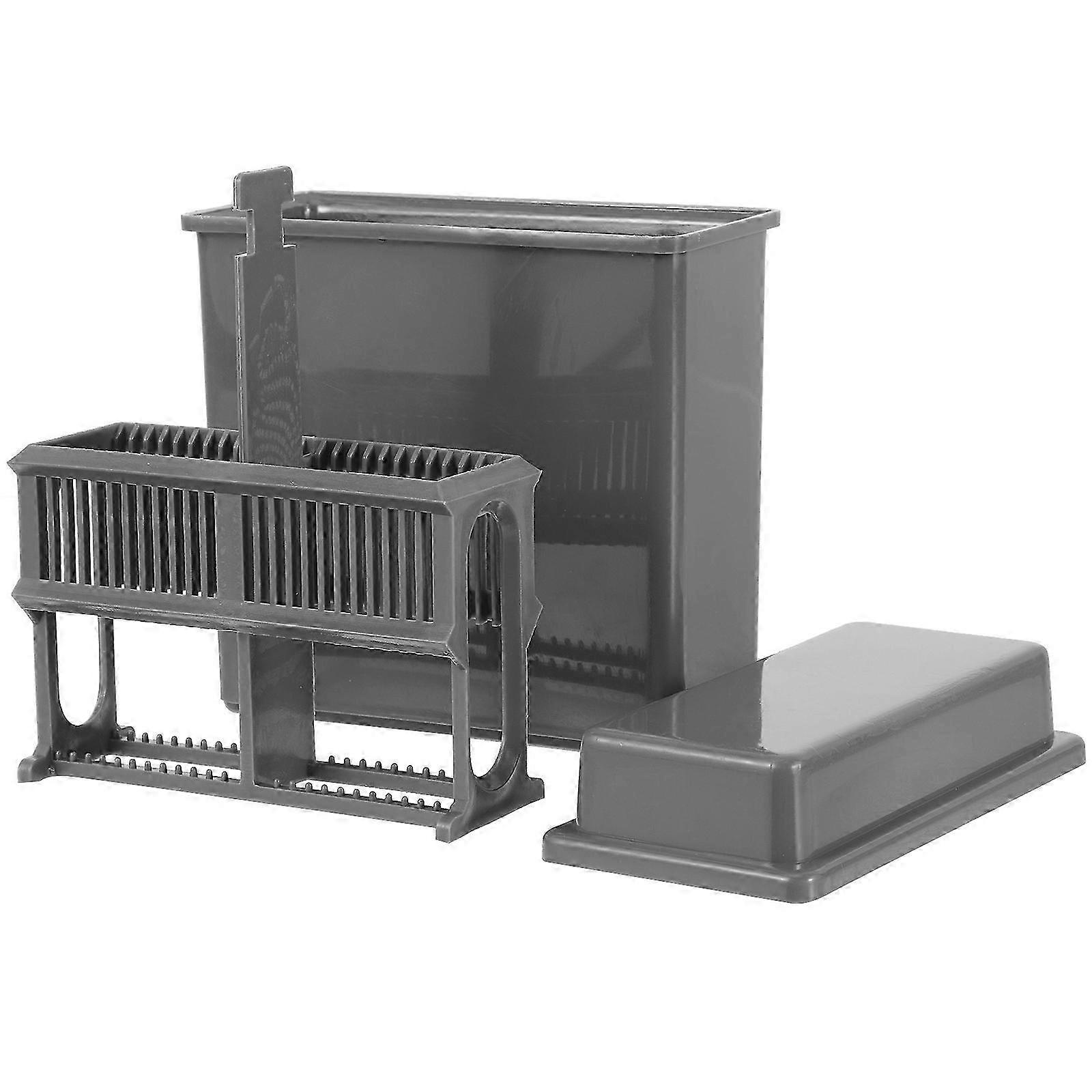1 Microscope Slides Staining Rack Plastic Slides Staining Jar Storage Slides Rack Set Laboratory