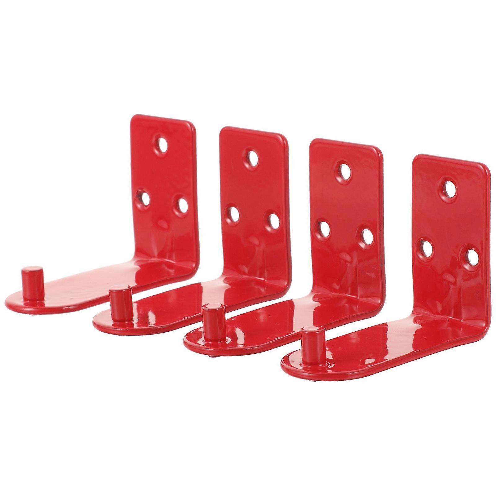 4pcs Heavy Duty Fire Extinguisher Wall Mount Brackets – Space Saving, Polished Surface Holder for Secure Placement in Home, Office, Garage