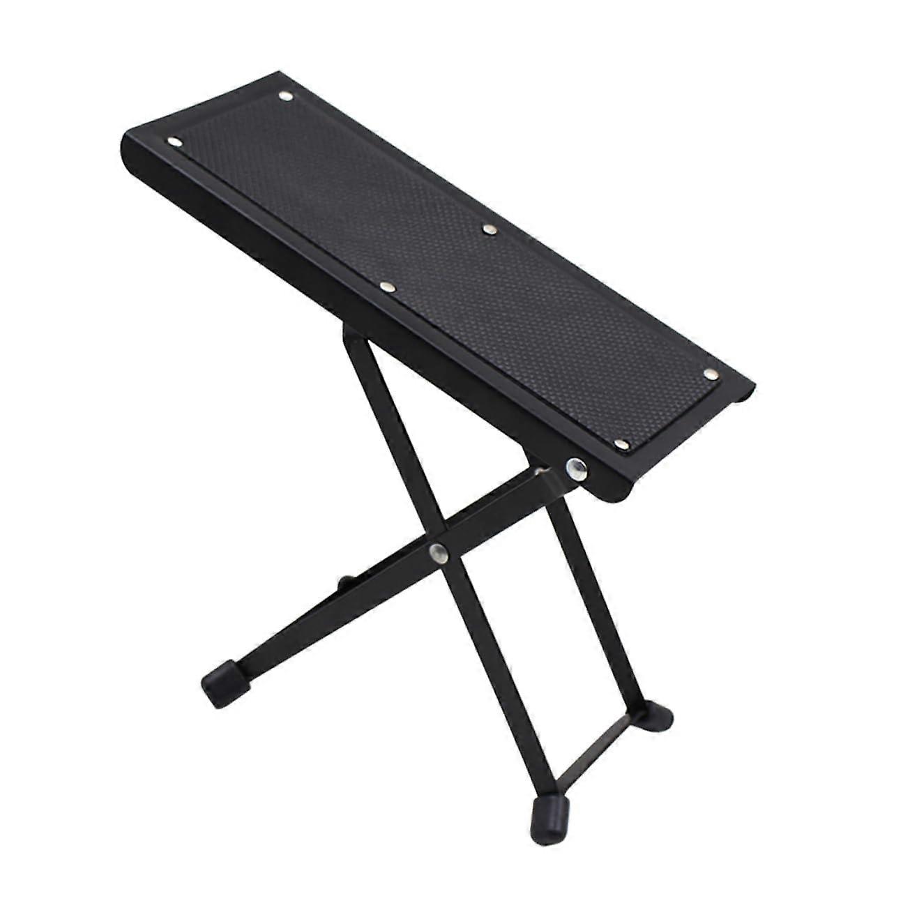 Guitar Foot Stool Foldable Design Portable For Guitarists Sturdy Durable