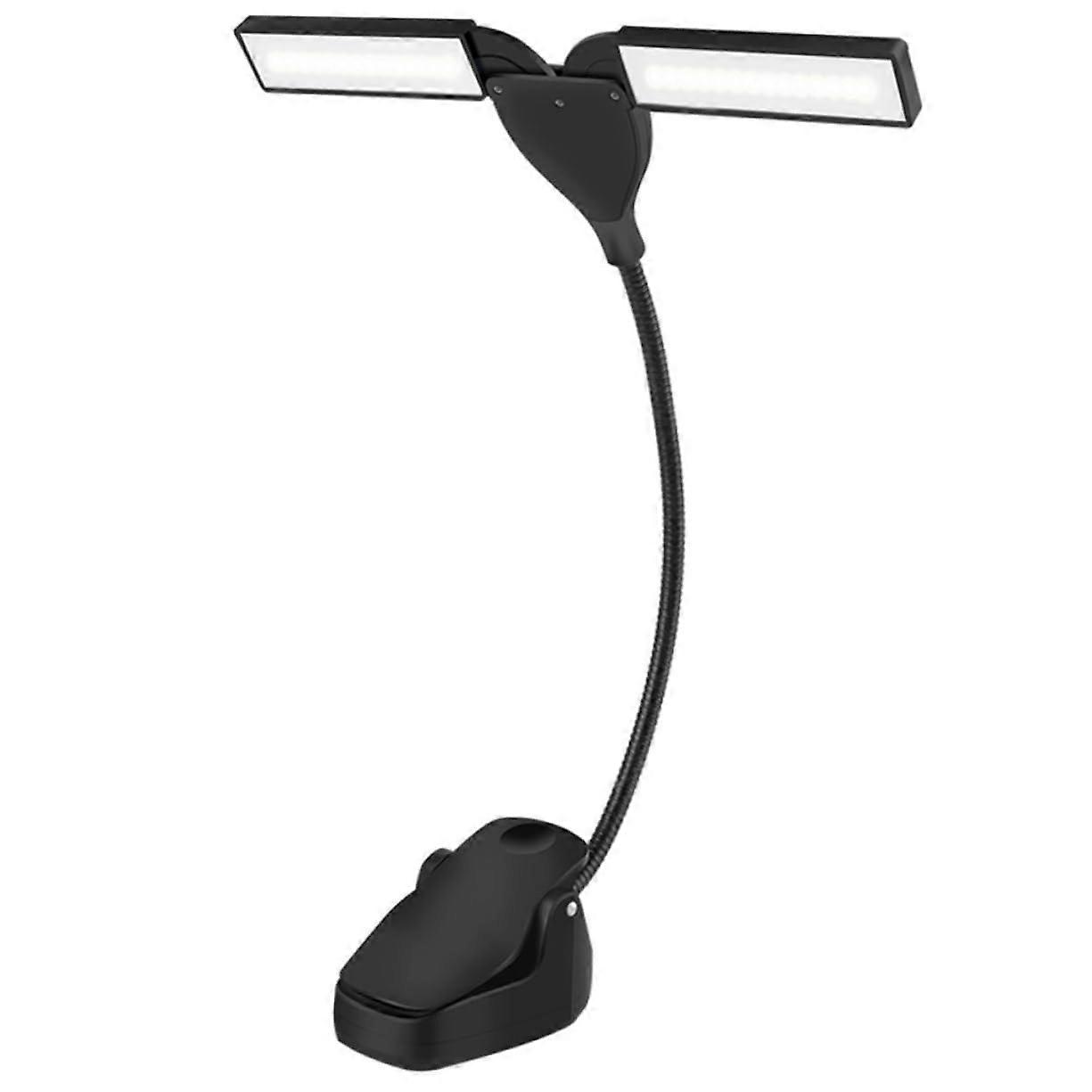 Clip Light for Desk Music Score Lamp Rechargeable Clip-On Desk Lamp USB-C Powered Adjustable Brightness Sheet Music