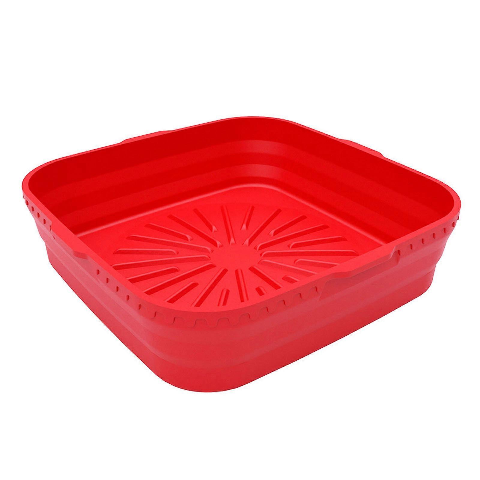 Reusable Air Fryer Paper Rectangular Air Fryer Mats Silicone Air Fryer Accessories 4 Colors Choose for Air Fryers Use Multicolor