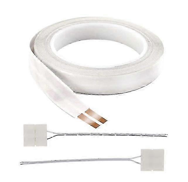 16awg Hidden Flat Electric Cable 2 Conductor Adhesive Backing Copper Wire 1m