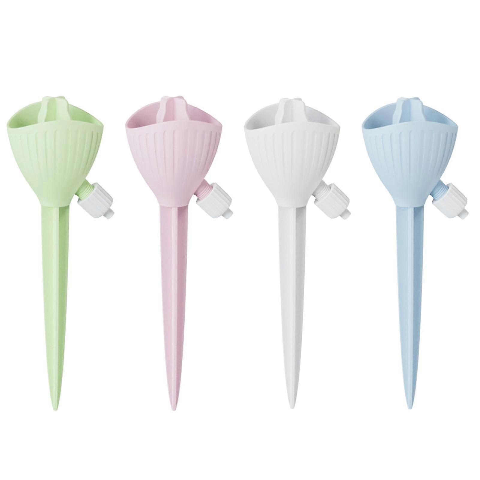 Automatic Water Dropper for Plants, Adjustable Self-Watering Drip Device, Compatible with Flower Pots, Green Color