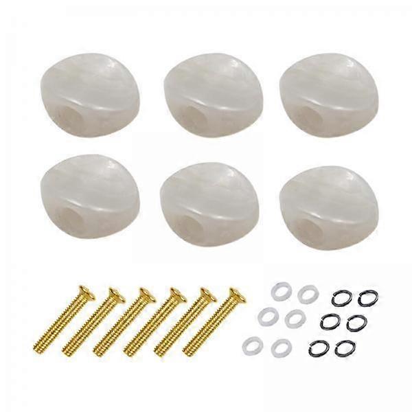 3x6Pcs Gitar Tuning Pegs Knapp For Elektrisk Gitar Folk Gitarer Erstatte Del