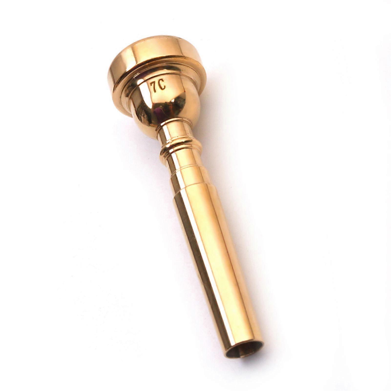 Trumpet Mouthpiece Musical Instrument Accessories Gold Plated 7C