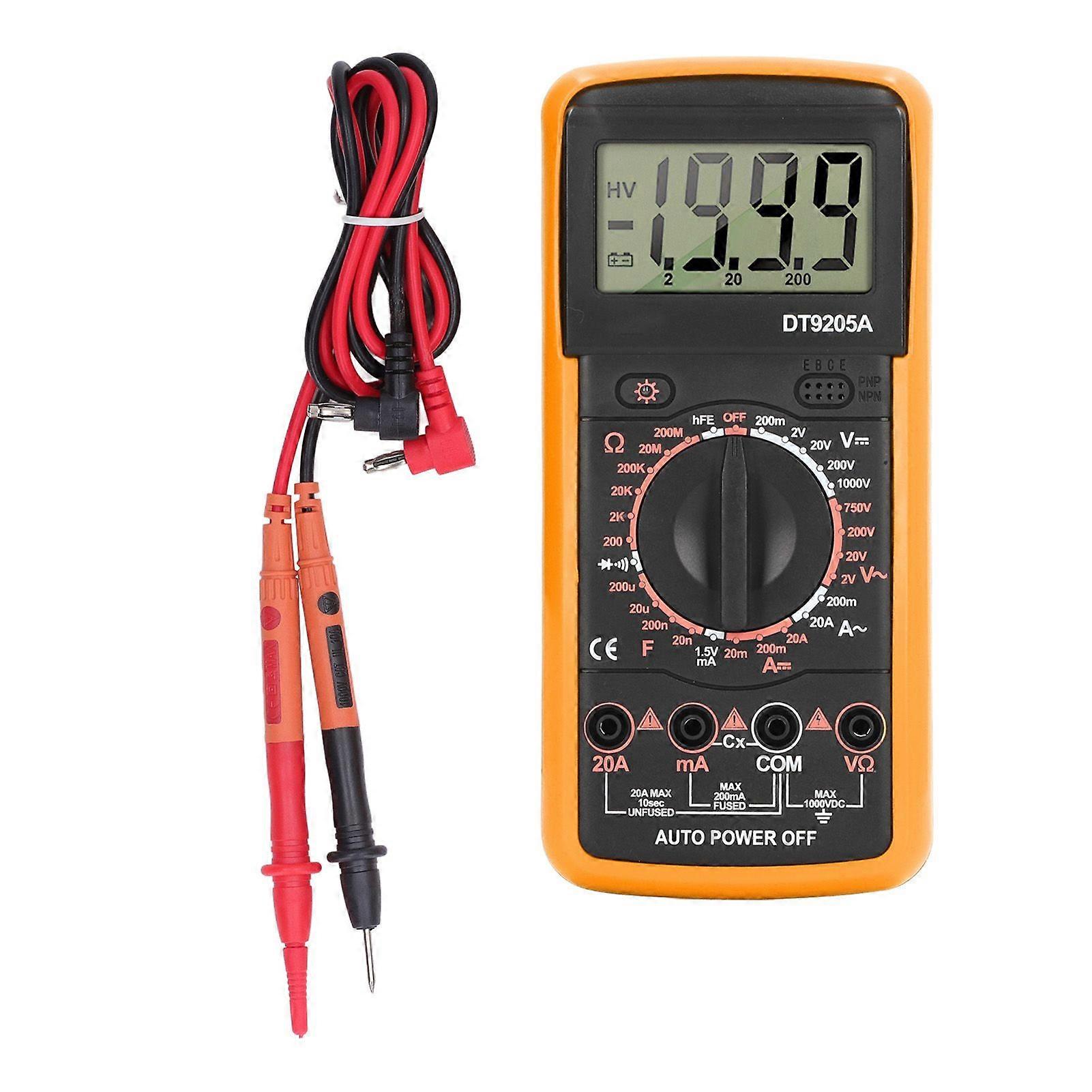 High quality  ANENG DT9205A Multi-function Digital Multimeter (without battery)