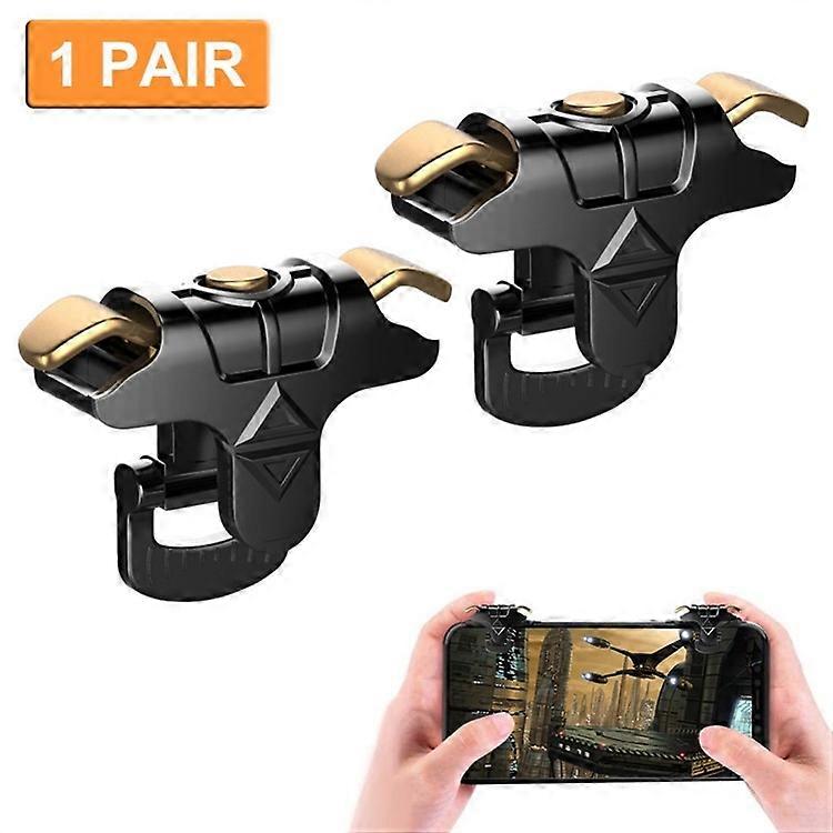 2PCS Mobile Game Controller Trigger Cellphone Gaming Joystick 4 Fingers Operation