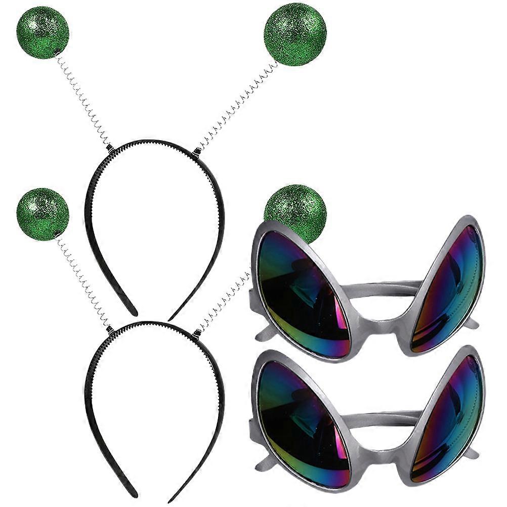 Cool Alien Headband Glasses for Adults and Kids, Enhance Party Atmosphere