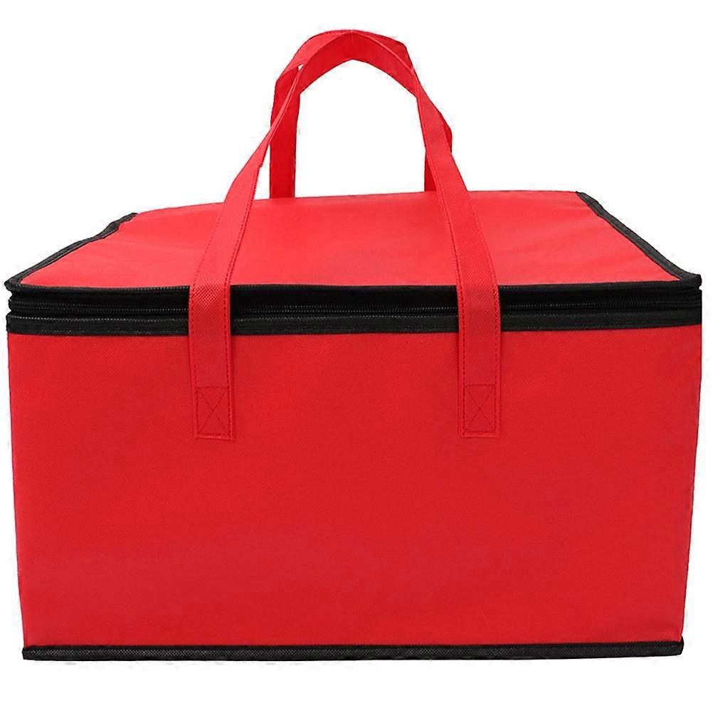 Insulated Food Bag, Large Capacity Thermal Grocery Carrier for Pizza, Cakes, Seafood – Lightweight, Portable Shopping Bag with Flat Bottom for