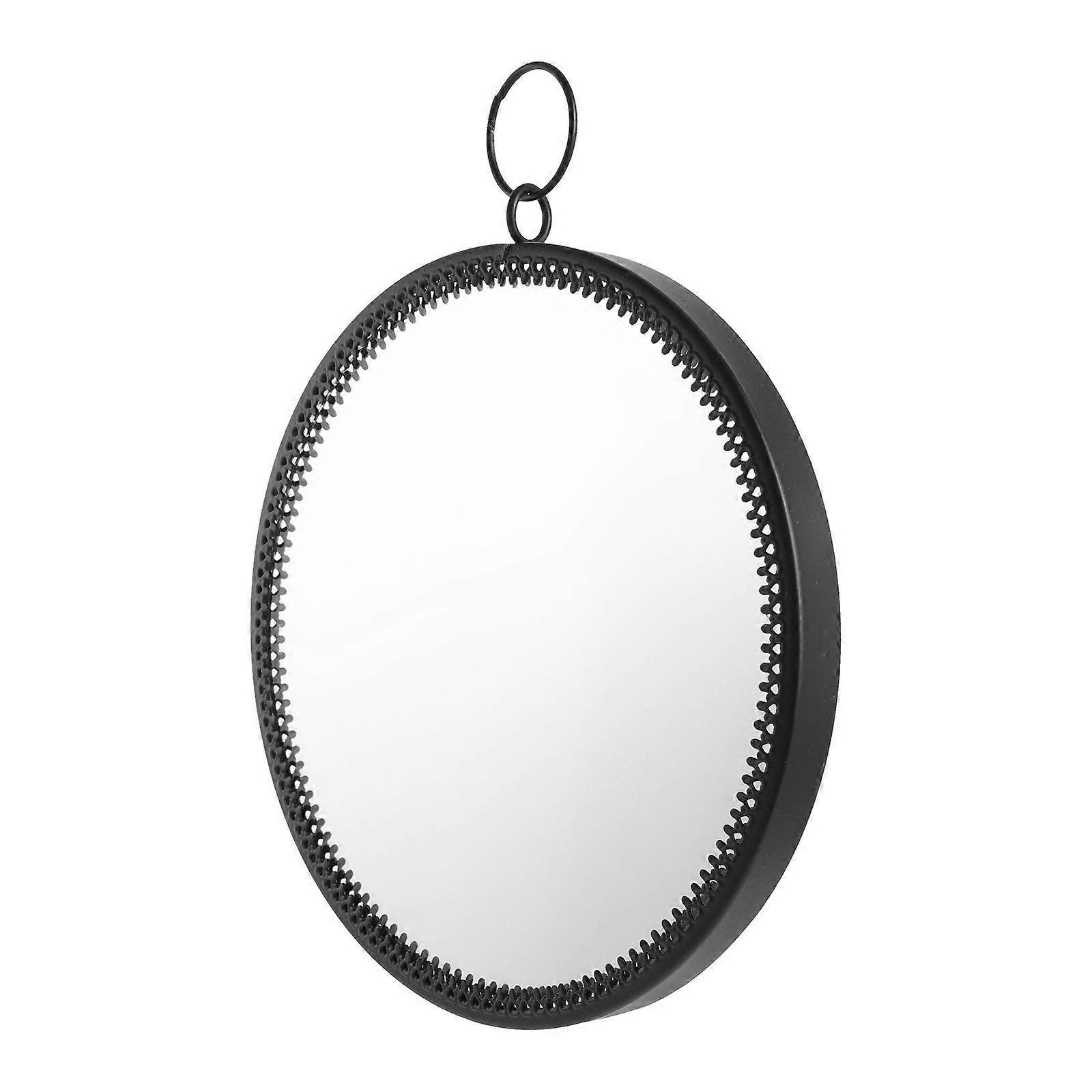 Round Wall Mounted Vanity Mirror for Bedroom – High Definition Decorative Beauty Mirror for Makeup and Wall Art