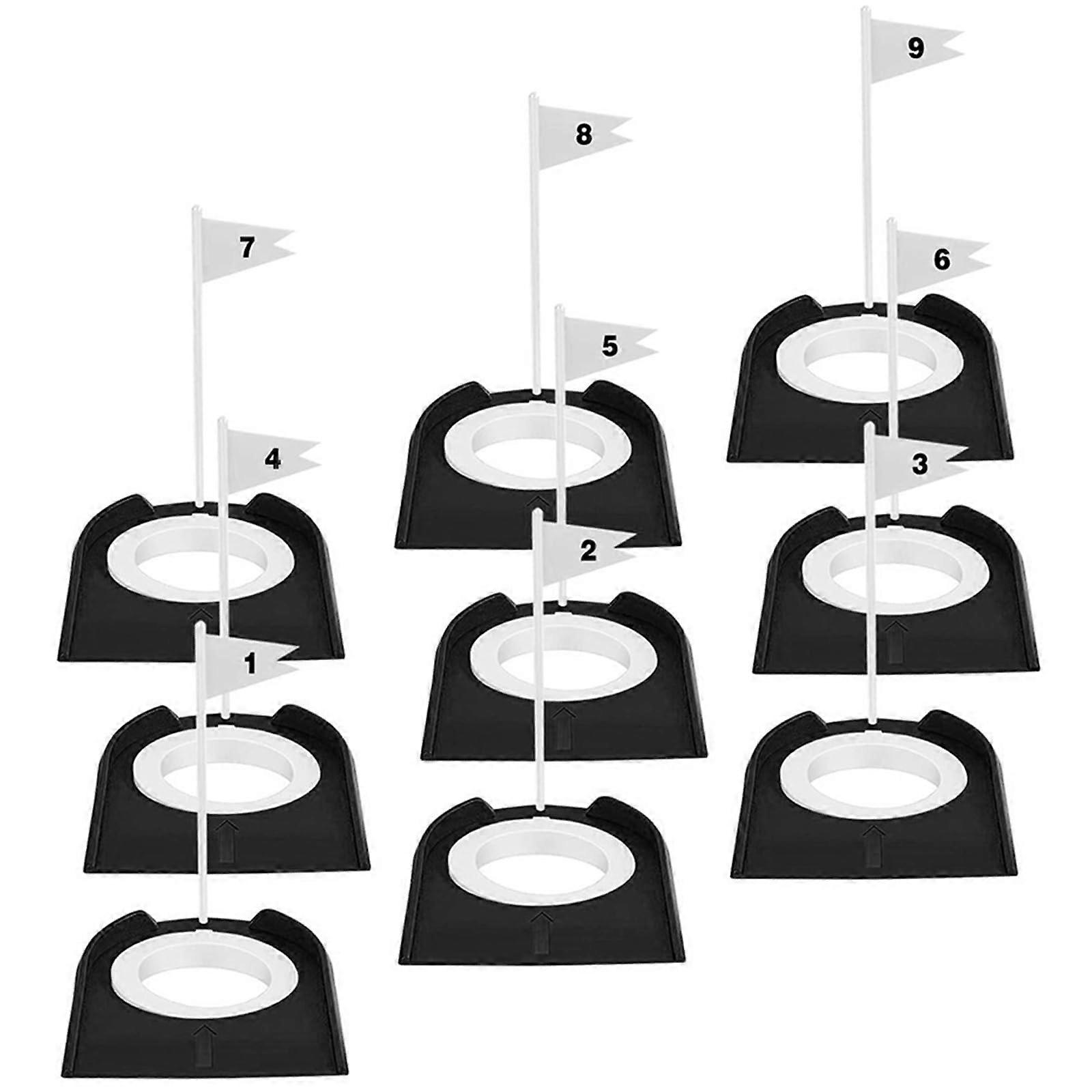 9pcs Training Putter Set for Indoor Golf Practice - Lightweight, Balanced, Ergonomic Design, Perfect for Beginners