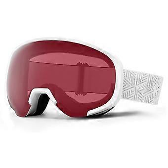 Ski Goggles with Double-Layer Lens, Anti-Fog, Anti-Glare and UV Protection, Red