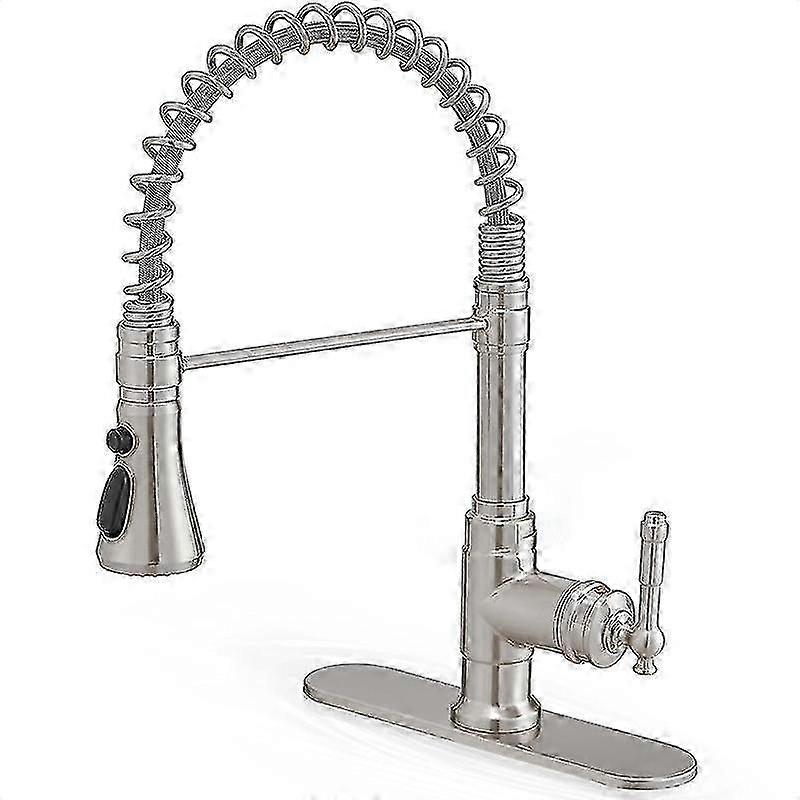 Single Handle Kitchen Sink Faucet with Pull Down Sprayer, 3 Function High Arc Design for Versatile Sink Usage