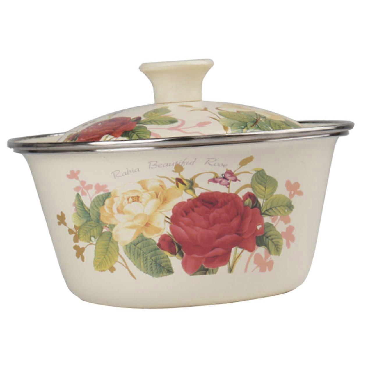 Enamelware for Home Soup Bowl Enamel Bowl Enamel Mixing Bowl for Washing Grain Enamelled Bowl Retro Enamel Sink Enamel Tableware