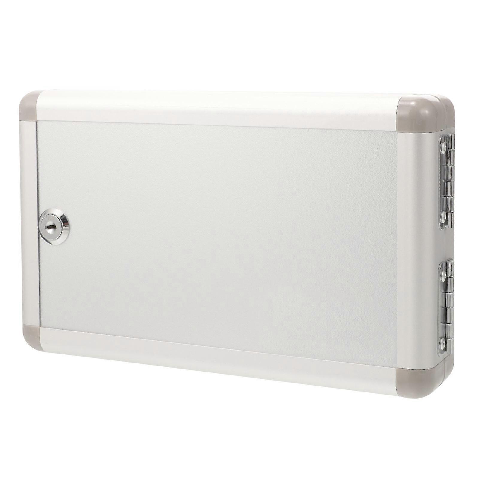 Key Management Box Wall Mounted Lock Box For Keys Office Aluminium Alloy Security 1Set