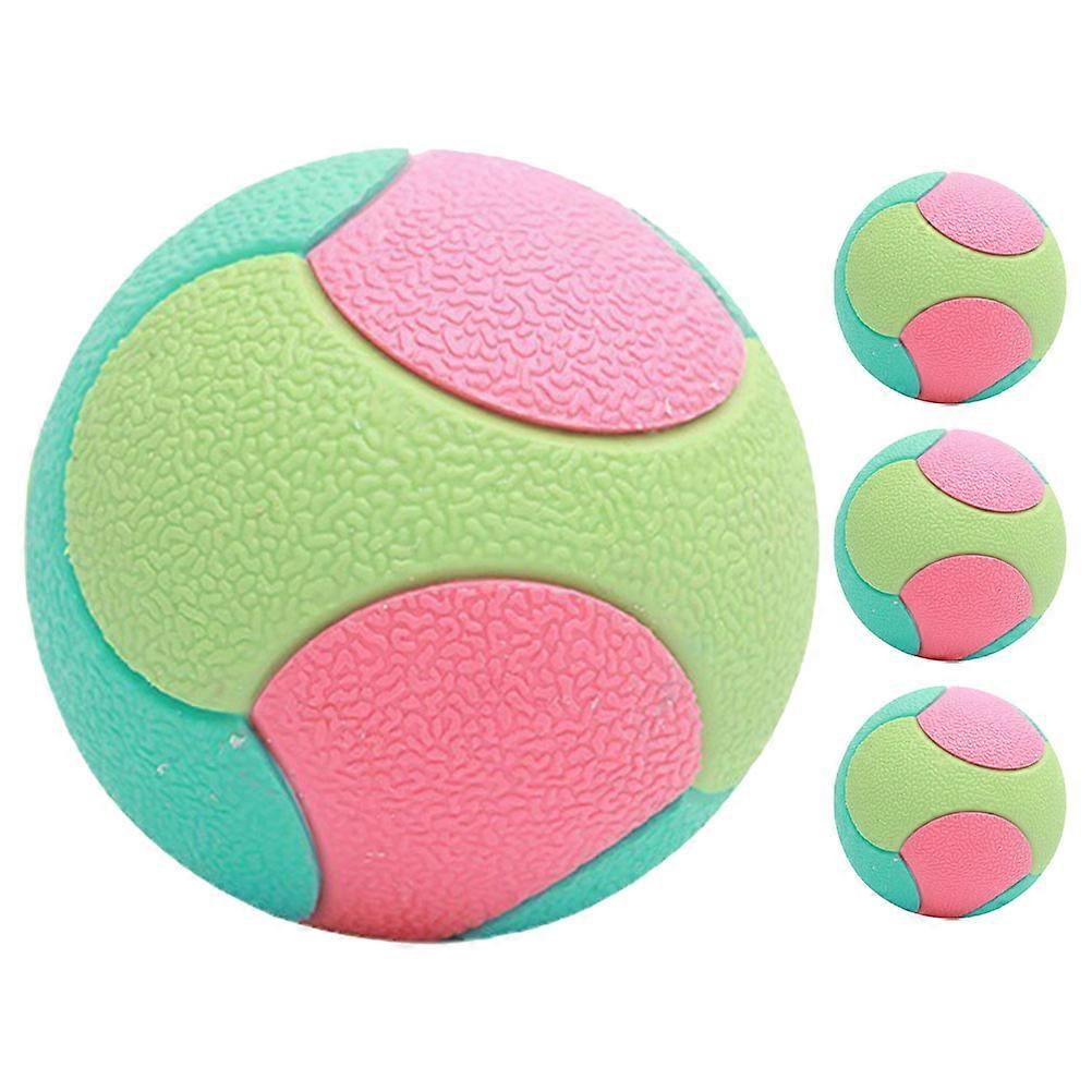 Small Puppy Toys Rubber Teething Ball Interactive Play Reward System Training Sessions 4Pcs