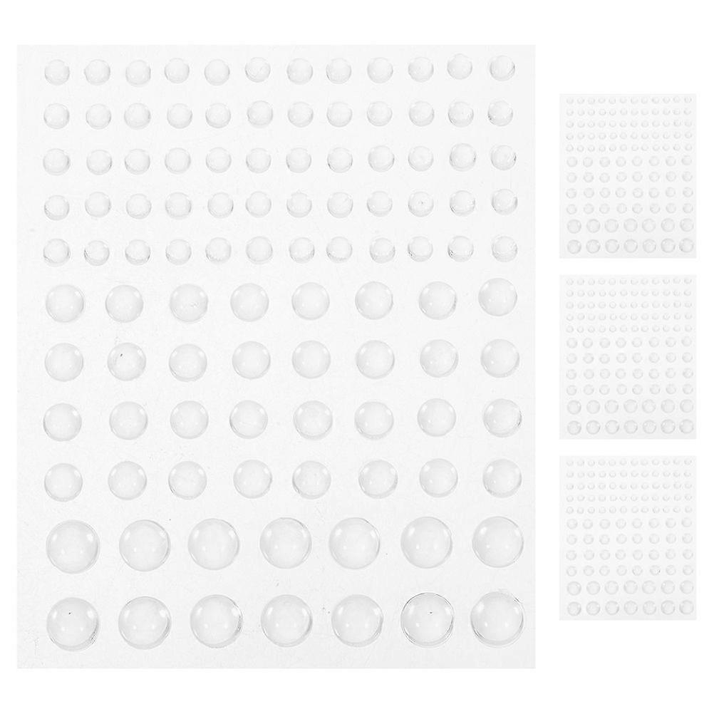 4 Blätter klare Tautropfen Wassertropfen Verzierung Transparente Tautropfen Aufkleber Scrapbook Verzierung Tautropfen Wassertropfen klar Tautropfen Patch