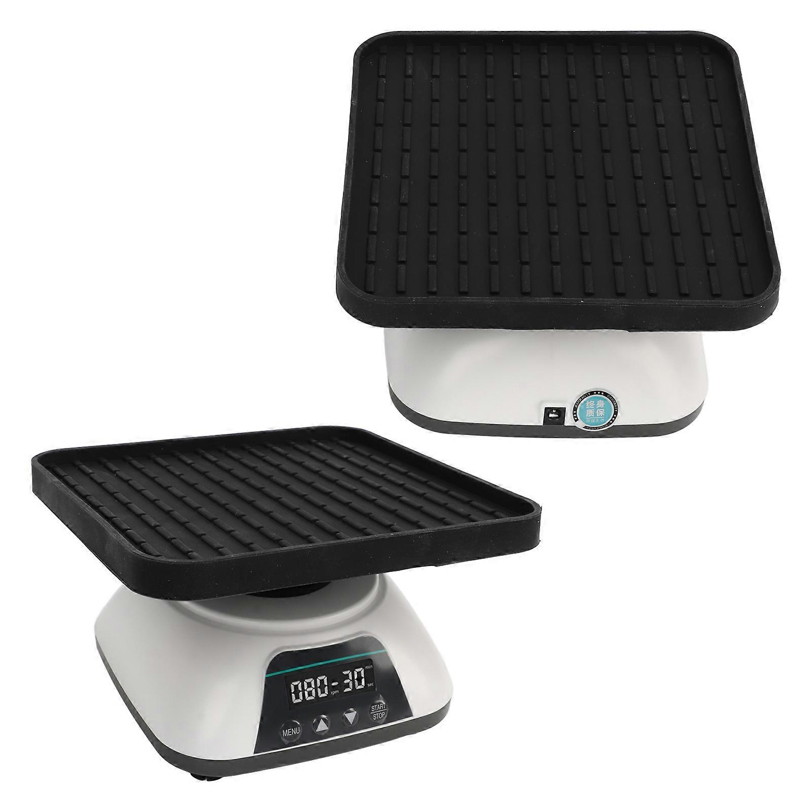 شاكر المداري شاشة رقمية 10 درجات إمالة 20-80 دورة في الدقيقة قابلة للتعديل 10 ثوان -99 دقيقة توقيت 0.8 كجم سعة شاكر الجدول المملكة المتحدة قابس 100-240 فولت 