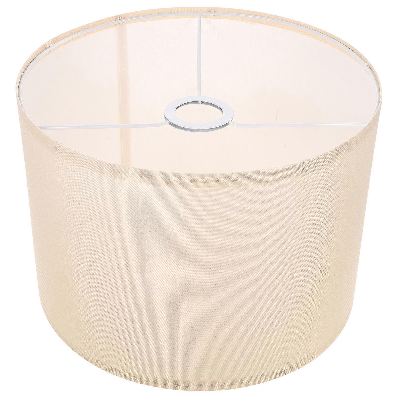 Small Lampshade E27 Base Floor Lamp Shade Indoor Light Cover Khaki Metal Decorative Lighting 1Pack