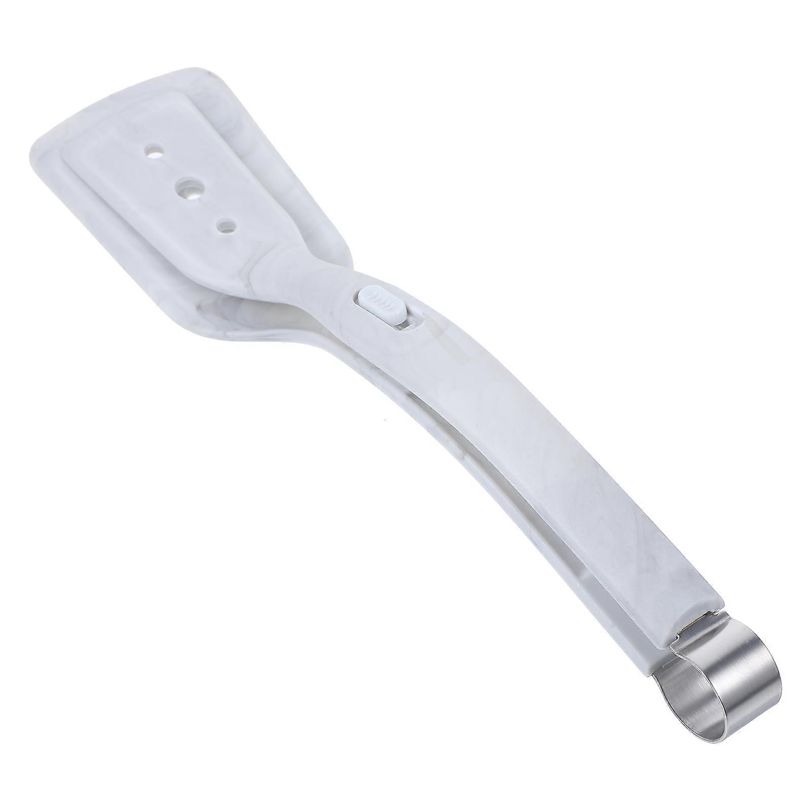 Heat Resistant Silicone Kitchen Spatula Tongs – Multi Purpose Cooking & Serving Clip for Flipping, Grilling & BBQ – Non Slip Marble Design – Ideal