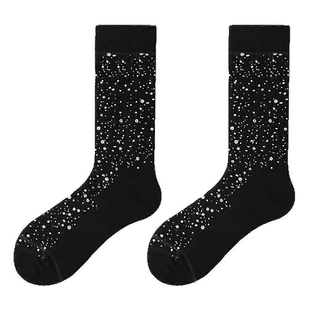 Reflective Stockings Sport Socks Women Pattern Durable Practical 1Pair