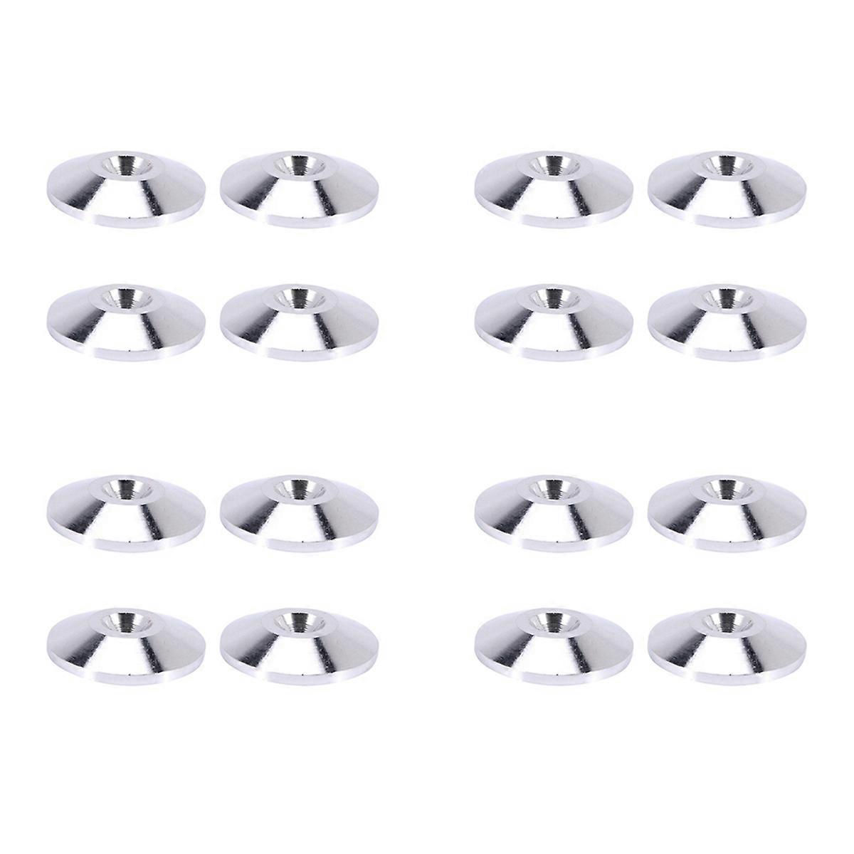 4 Pcs Speaker Pure Copper Spikes Pads(Silver)