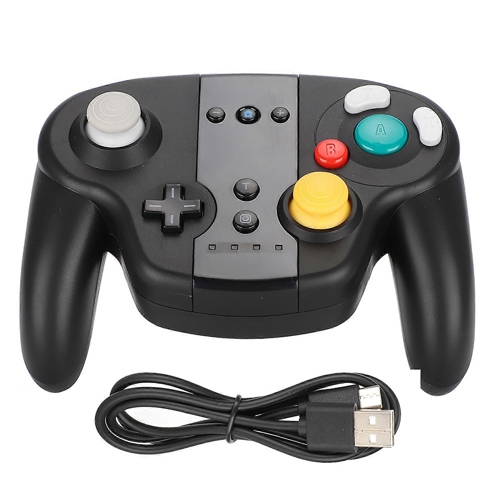 Wireless Bluetooth Game Controller NFC Motion Sensor Dual Motor Gamepad Grip for Switch(Blackcolor box )
