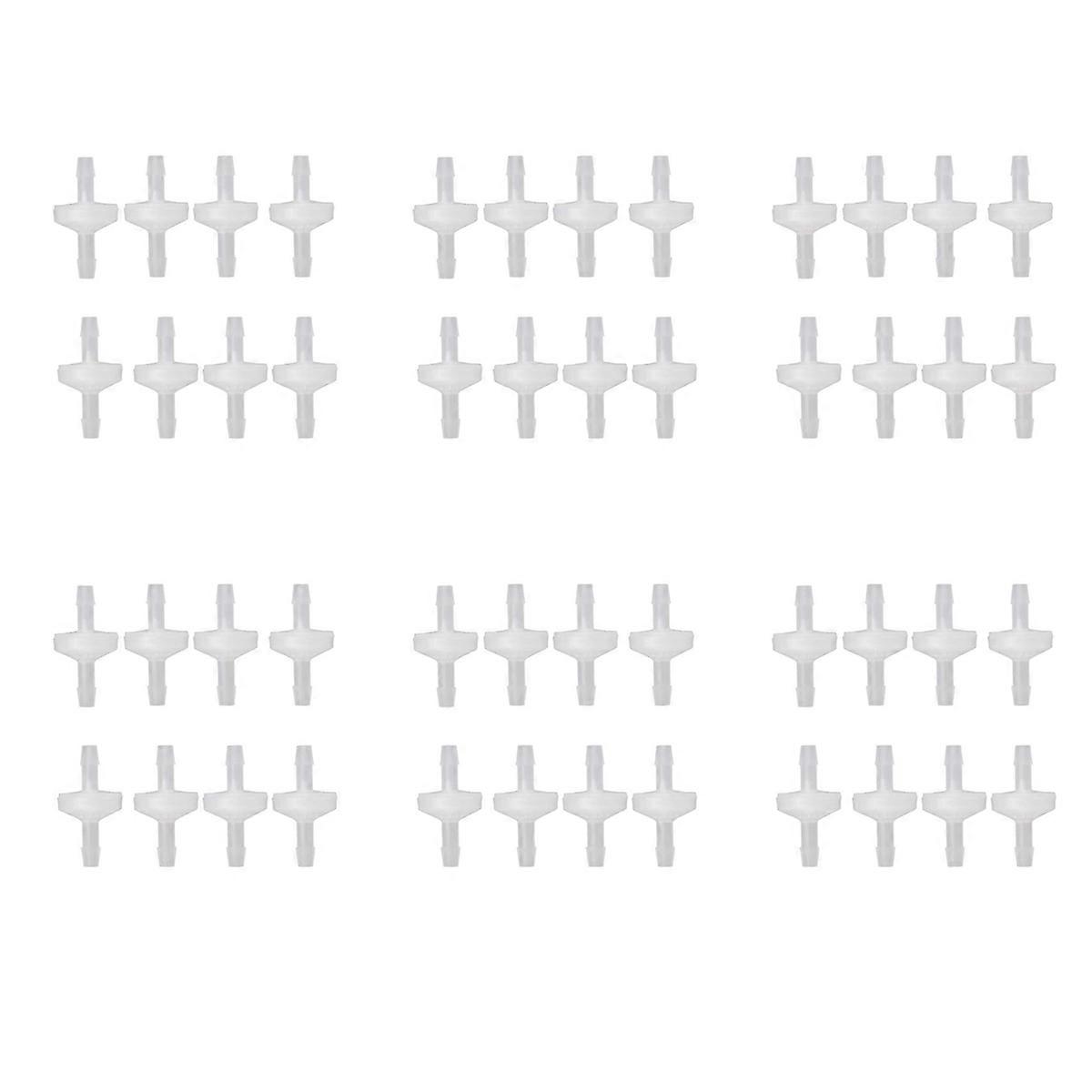 8 Pcs 1/4Inch Check Valve 6mm PVDF One Way Valve Inline Check Valve