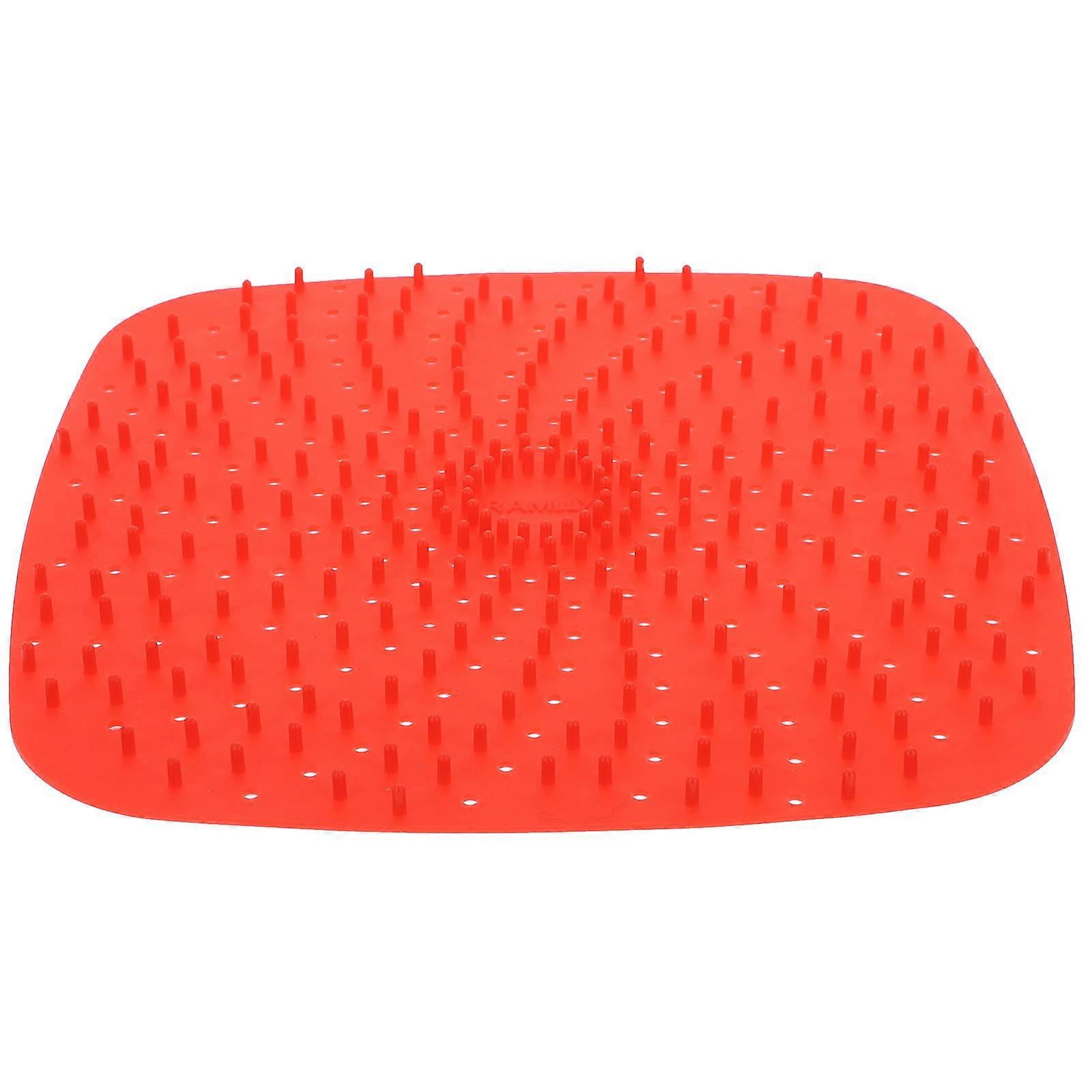 Silicone Microwave Mats For Home Users And Cooking Enthusiasts Non-Stick And Baking 20.00X20.00X0.50CM Red 1Set