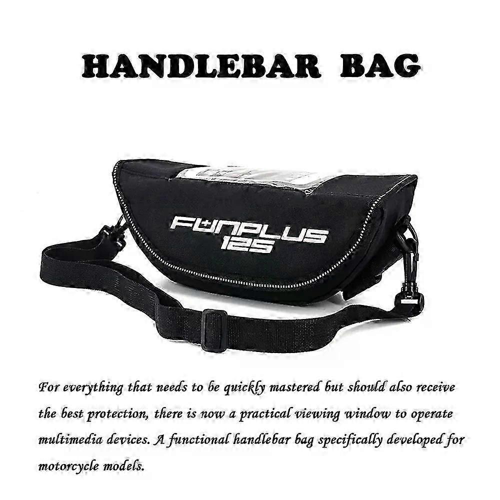 Motorcycle handlebar navigation bag Fit For  Macbor Fun Plus 125 Fun125 Plus125 handlebar storage bag dustproof and waterproof-(E