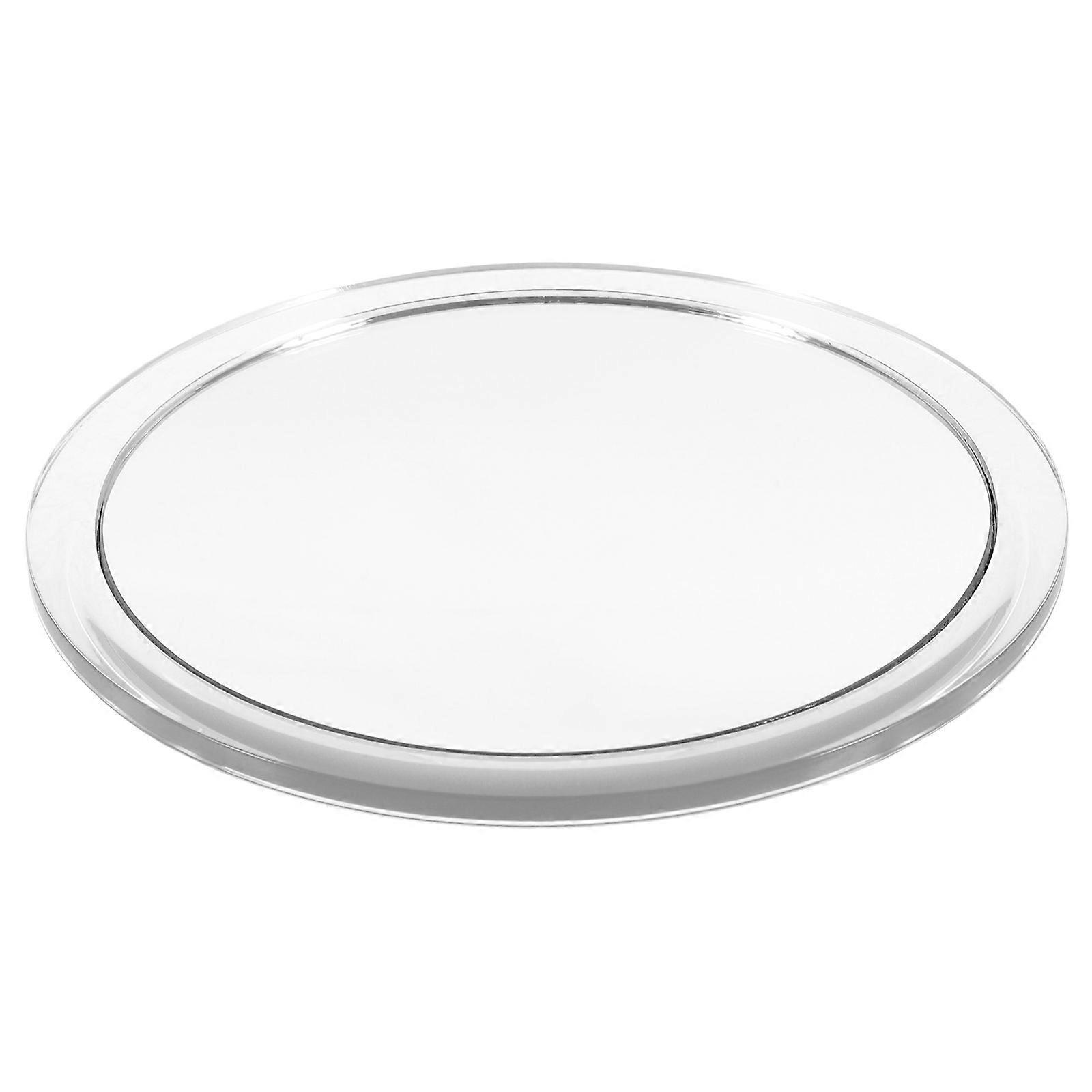 Single Side Magnification Mirror Bathroom Use Suction Cup Installation Silver 1Pack