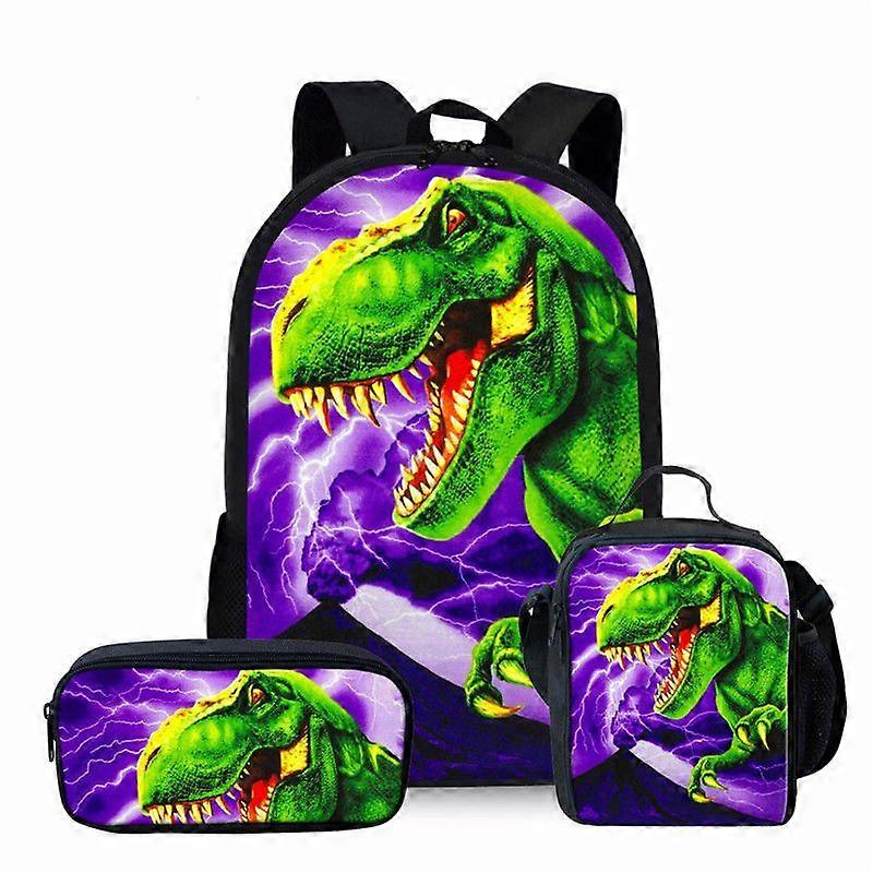 Student backpack three piece set cartoon backpack