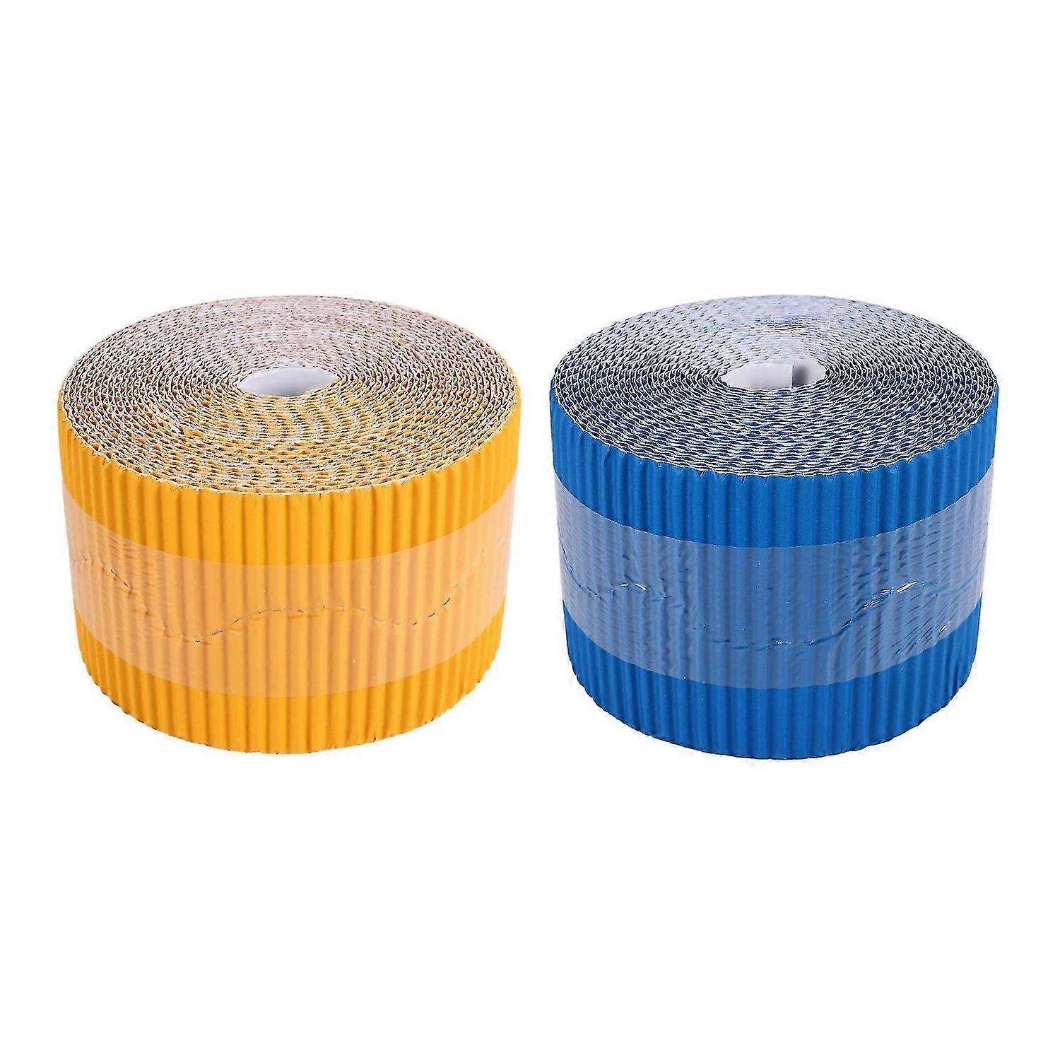 2 Rolls Bulletin Board Borders Scalloped Border Decoration Background Paper for Decorative Borders (