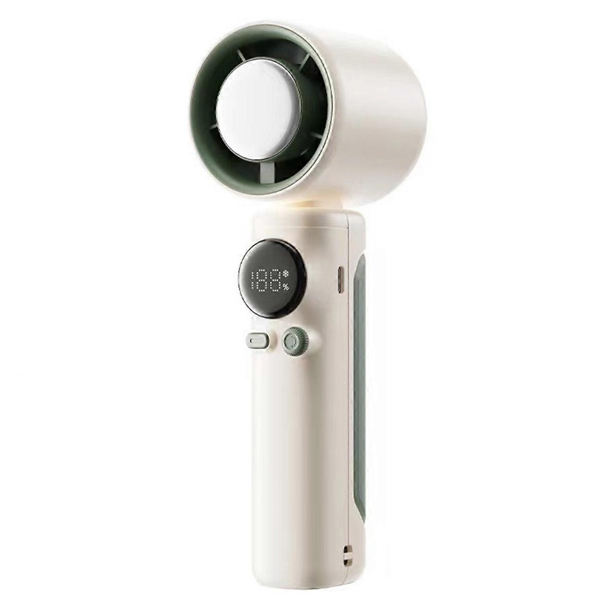 Portable 100-Speed Turbo Handheld Fan with Cooling USB Rechargeable Ideal for Home and Outdoor Use