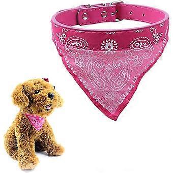 Bandana chien salive serviette chien salive serviette triangle chien écharpe triangle chien salive serviette animal rose, M ZeGoods