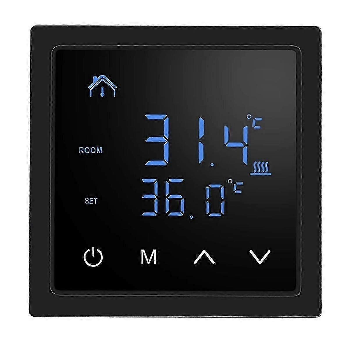 Thermostat intelligent 16A Régulateur de température de chauffage au sol avec écran tactile LED 85-265V Convient à diverses marques