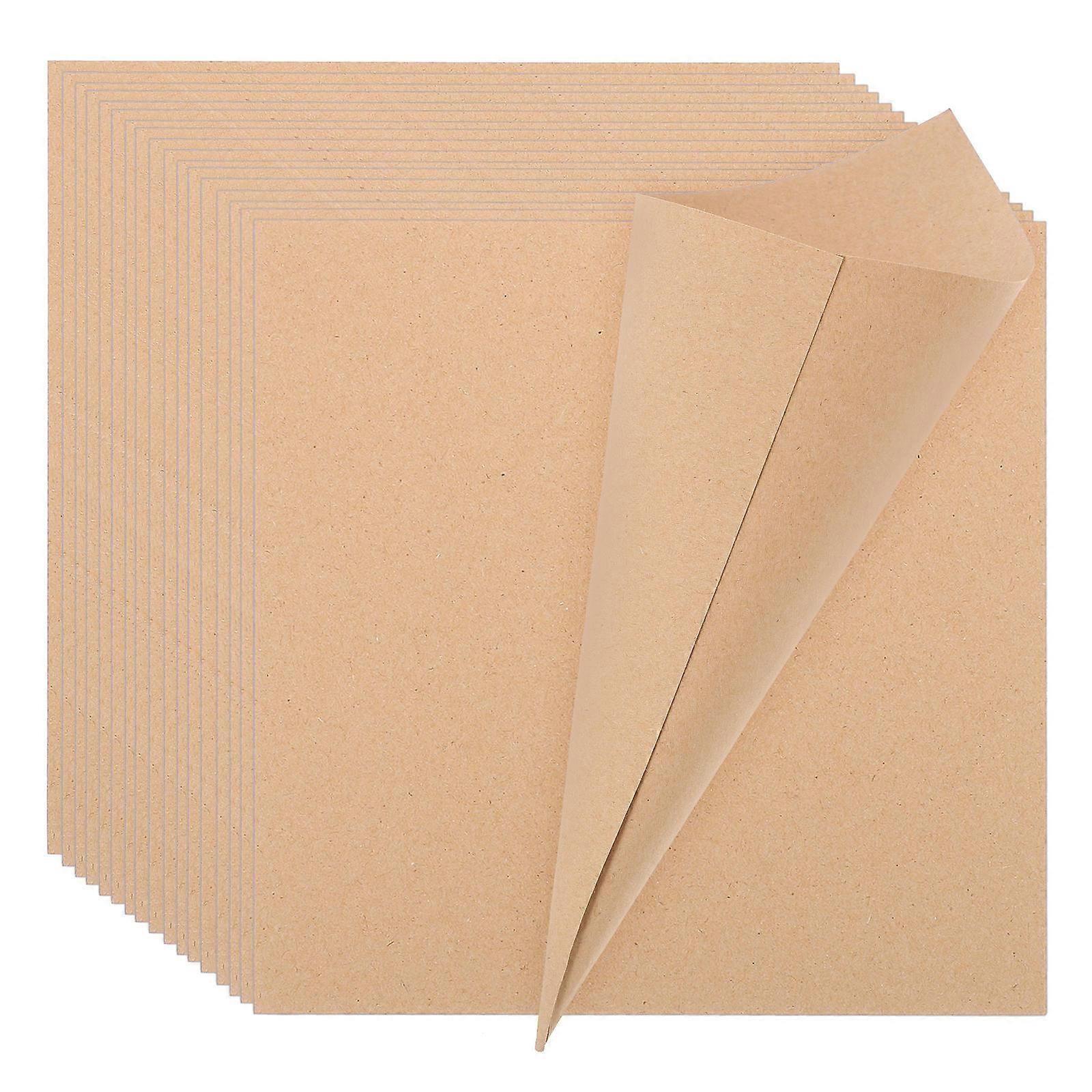 50pcs Kraft Paper Confetti Cones with Adhesive Tape – Wedding Party Favor Holders for Petals, Candies & Bouquets – Blank DIY Decoration Cones for