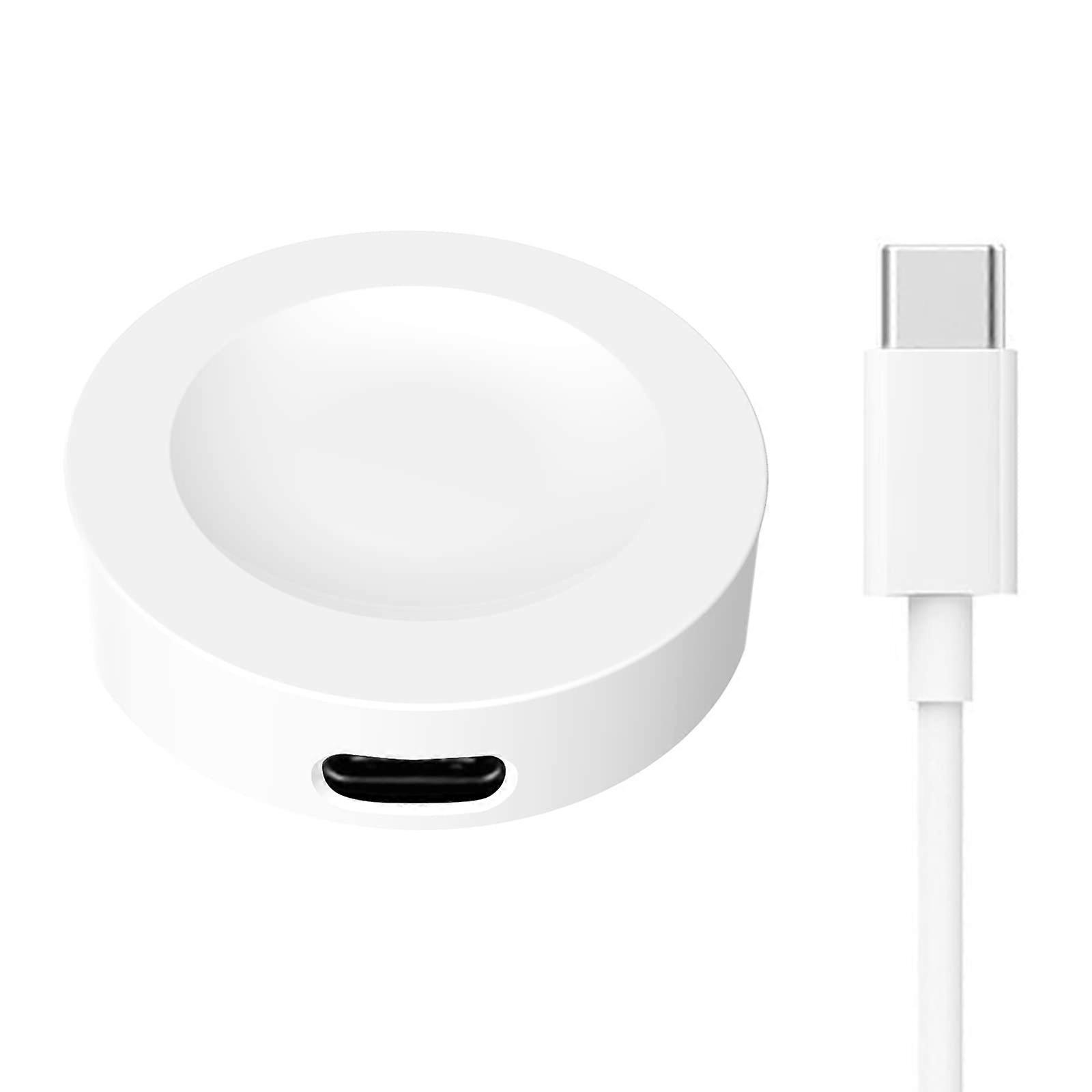 USB charging cable data holder station charger adapter dock mount bracket cradle suitable for watch white