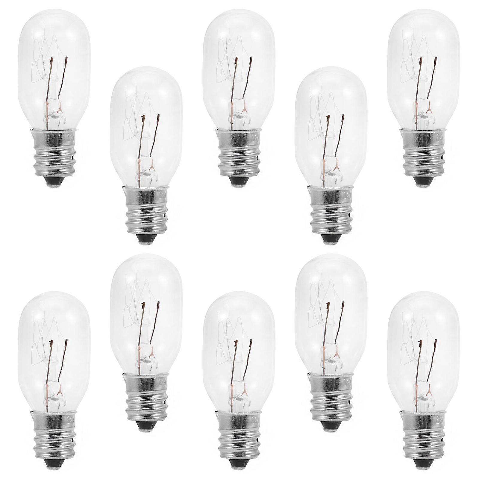 Lightbulb for Wax Warmer Wax Diffuser Bulbs E17 15W Tubular Shape Negative Ion Release 10Pcs