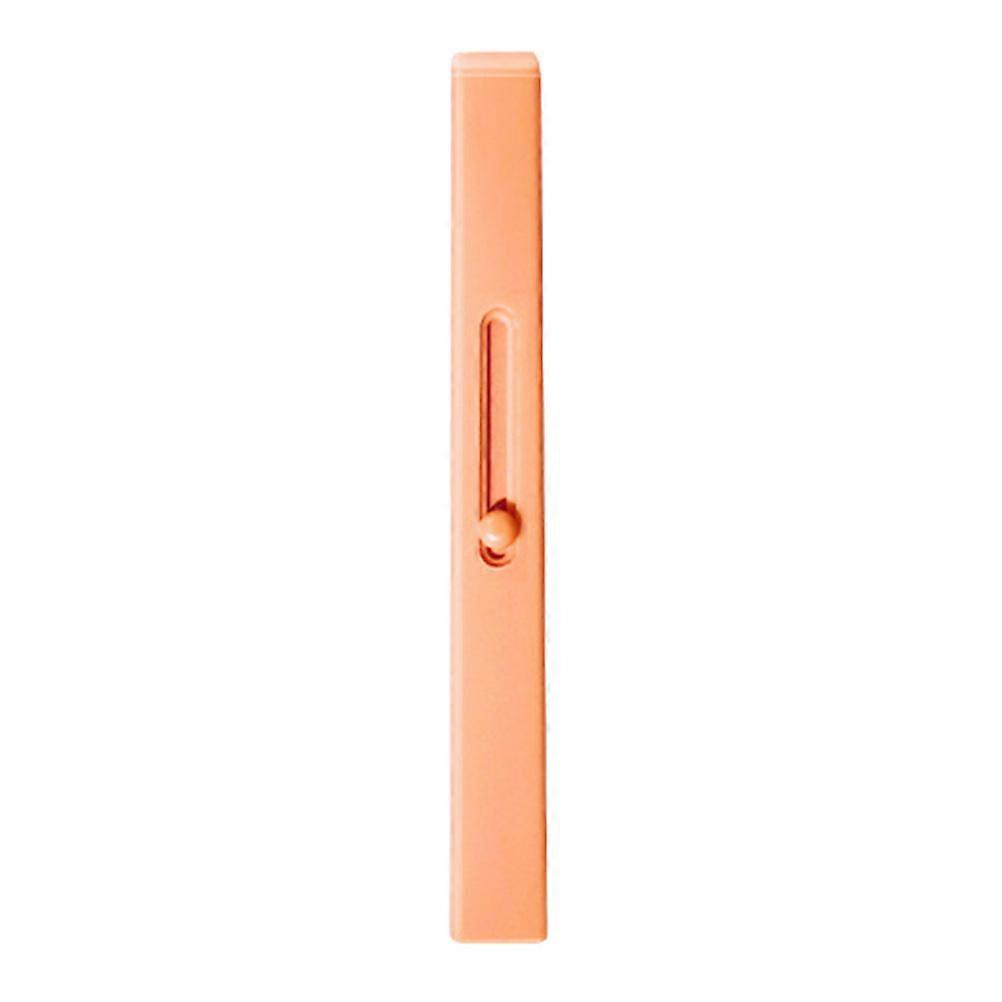 Lipstick Brush Applicator Retractable Makeup Tool Portable Warm Orange 1Pcs