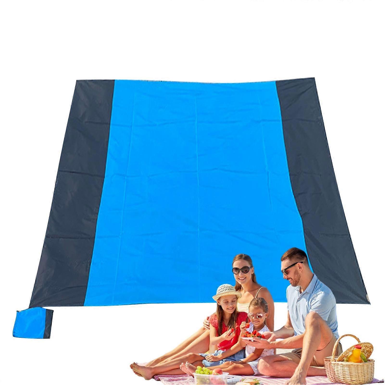 Waterproof Picnic Blanket Foldable, Durable, Portable, WaterResistant, SandResistant, Blue