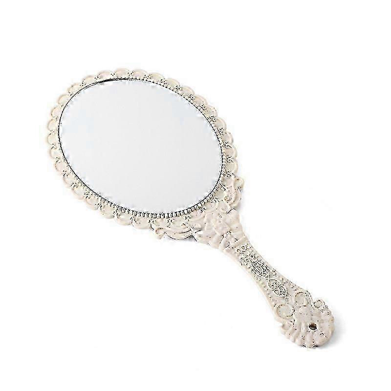 Hand Mirror Vintage Handheld Mirror with Handle Vanity Makeup Mirror Travel Mirrors