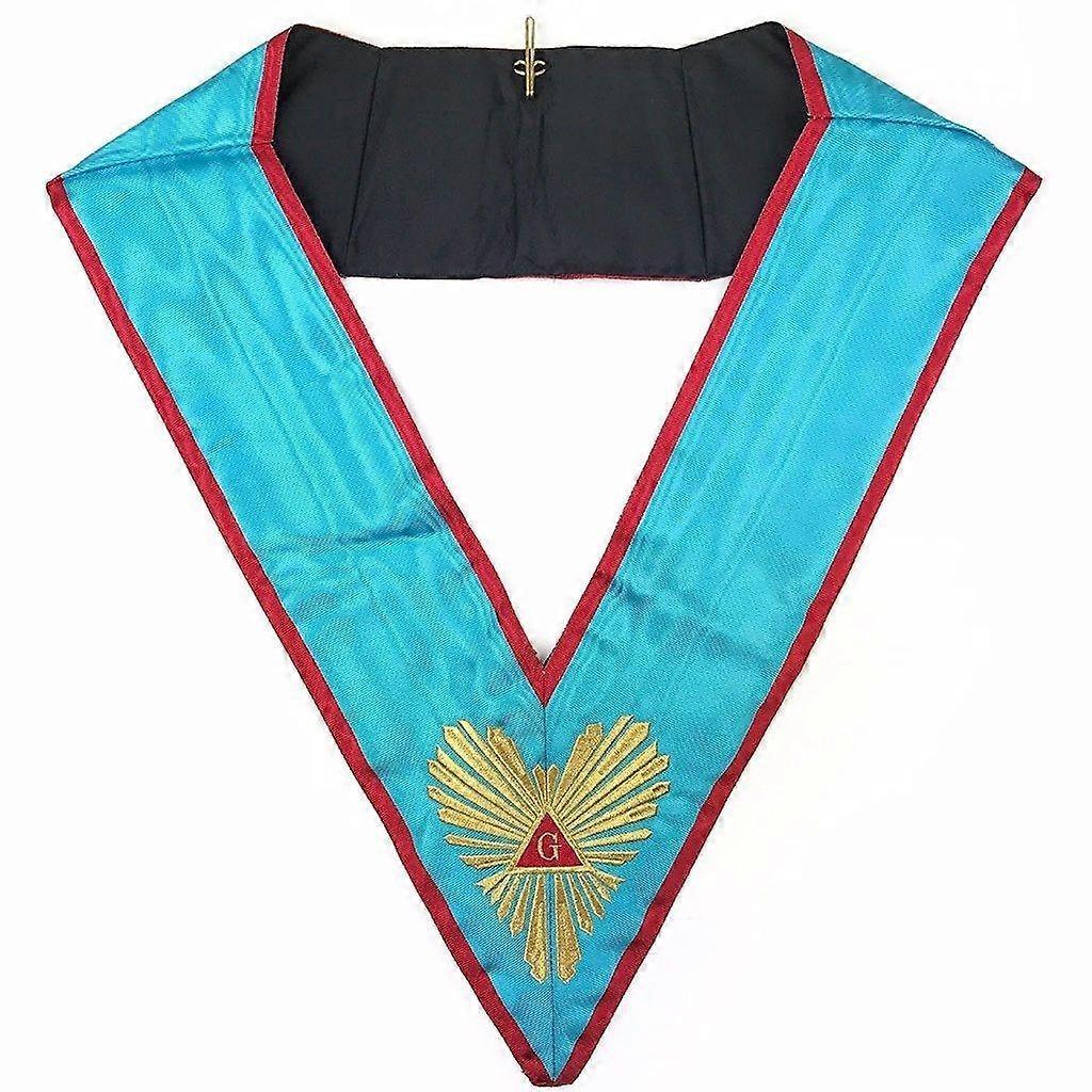 High Quality Masonic Memphis Misraim Officer's Collar Machine Embroided
