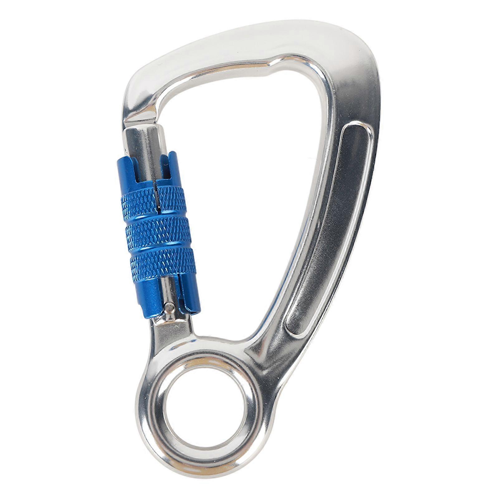 Climbing Carabiner Auto Lock Safe Large Opening 30KN Captive Eye Carabiner for Mountaineering High Altitude Work YMHC