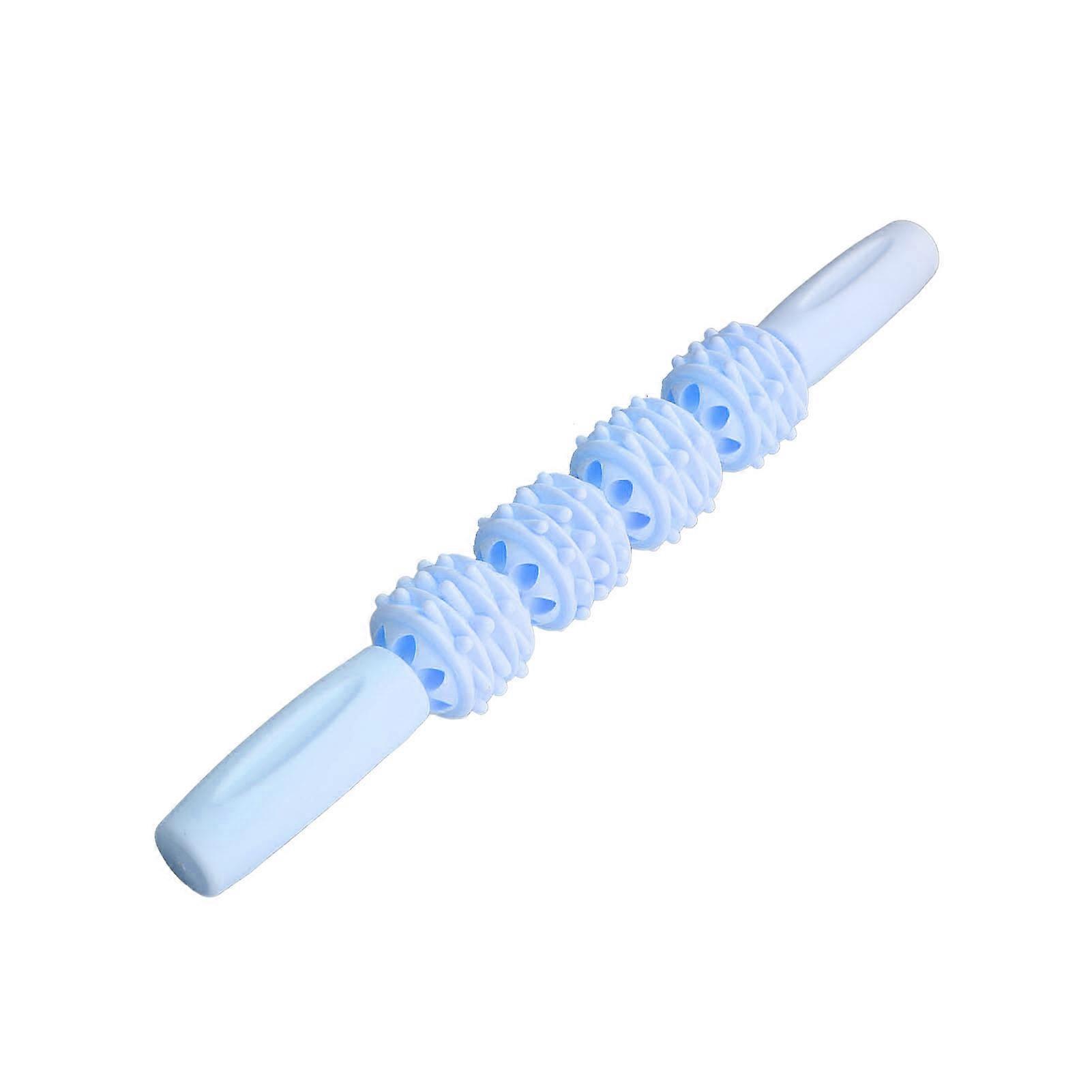 Muscle Roller Stick Handheld Trigger Point Body Therapy Roller Stick for Reducing Soreness Blue