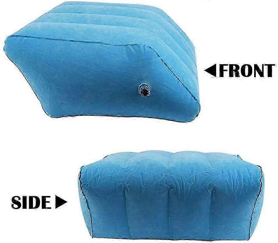 Inflatable Leg Pillow for Sleeping - Portable Footrest and Vein Support Cushion