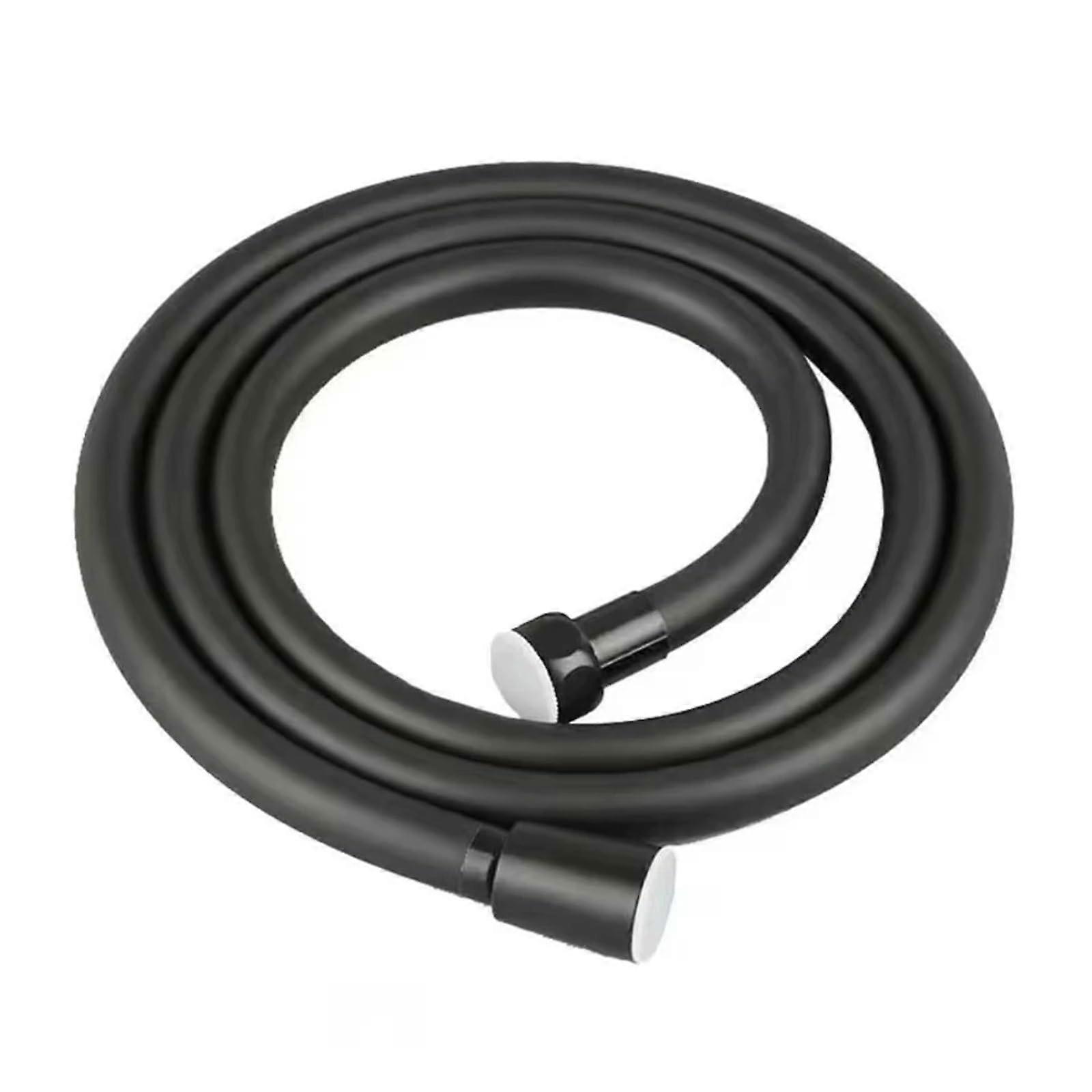 1.5/2MPVC Silicone Shower Hose, High Pressure Water Hose, Durable Multi-Layer Design, Bathroom Accessory, Black