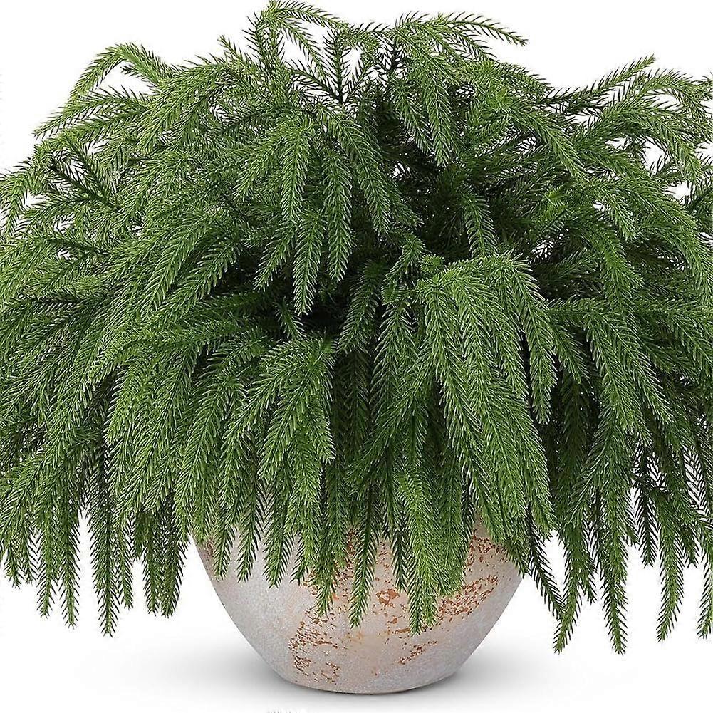 Norfolk Pine Branches for Christmas 18' Real Touch Artificial Soft Realistic Indoor Outdoor Home Decor