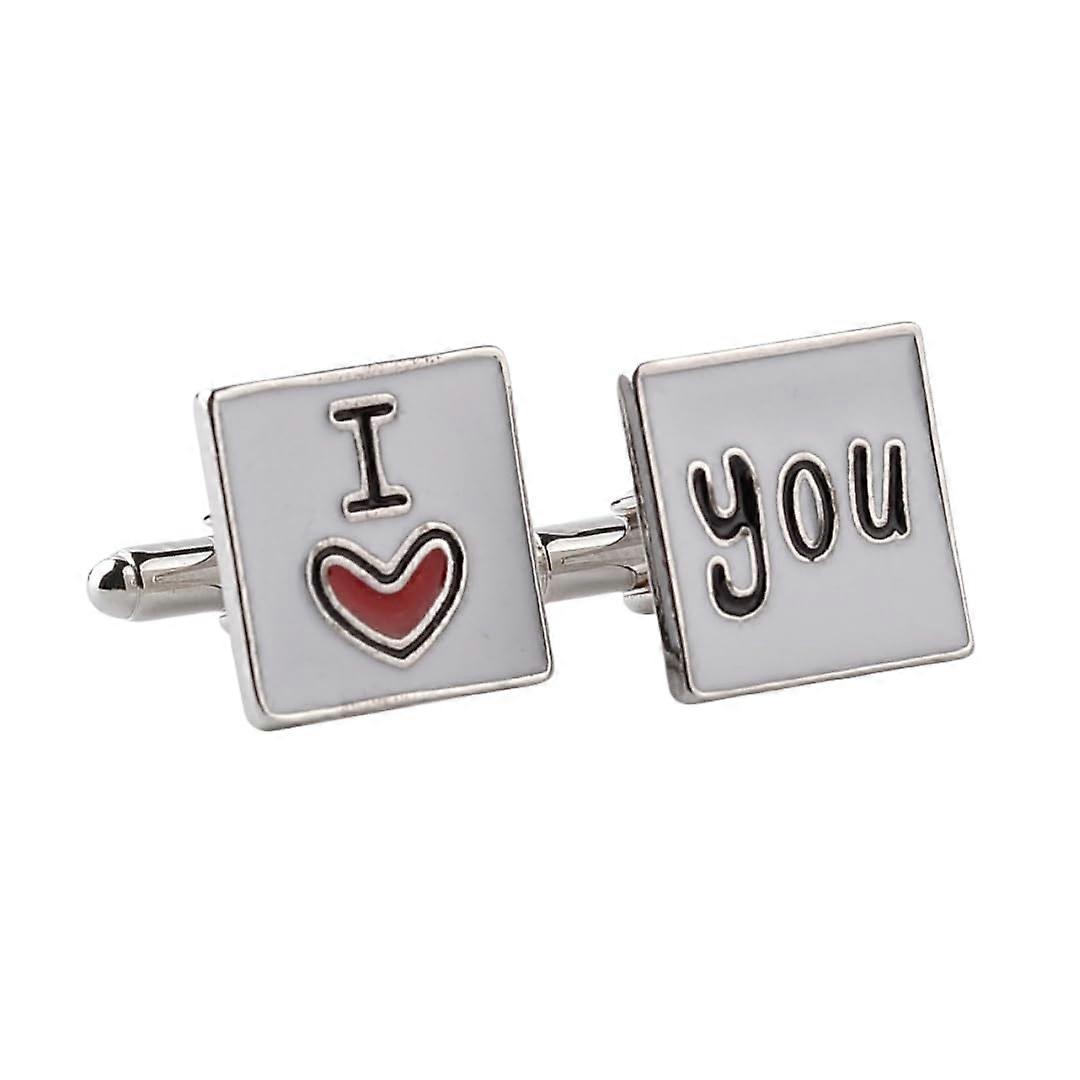 Manschettenknöpfe Für Herren Ich Liebe Dich, Französisches Hemd Anzug Manschettenknöpfe, Elegante Herrenaccessoires