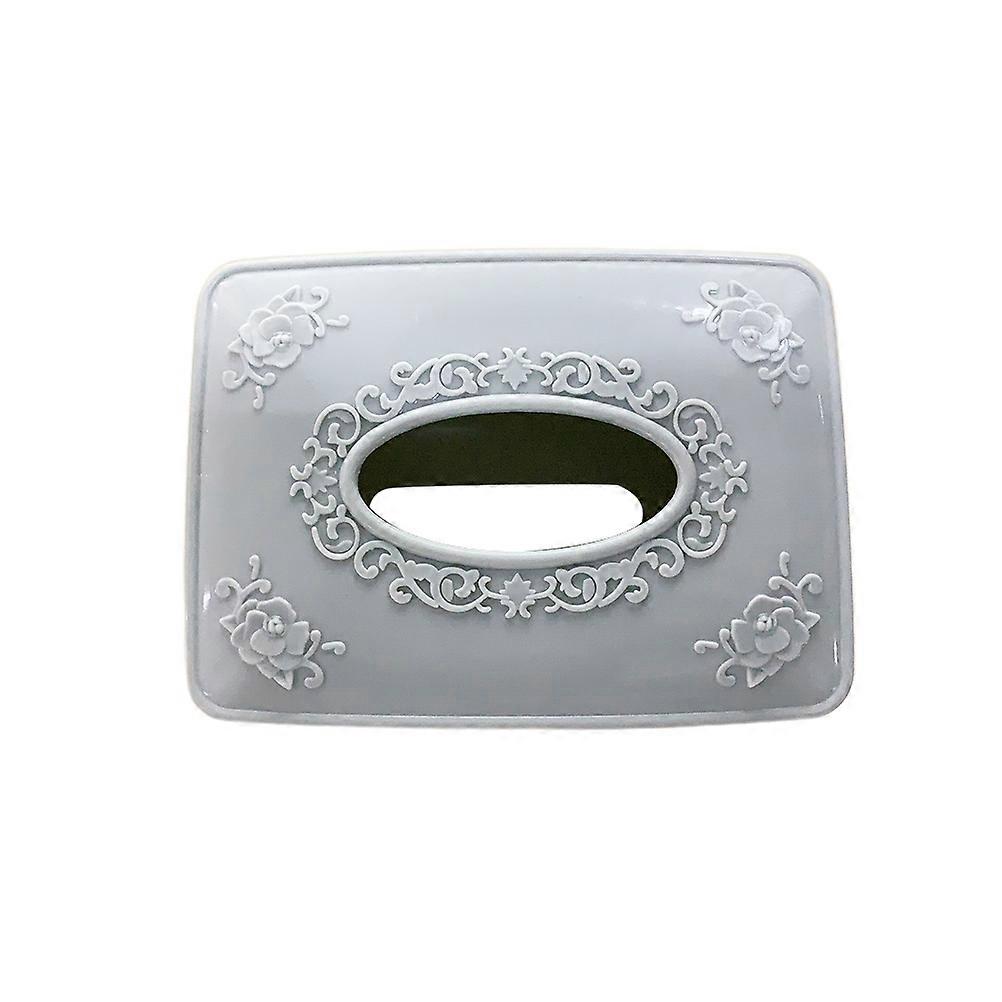 Creative Tissue Box Plastic Square Napkin Storage Container for Restaurant Blue 17 x 12 x 9 cm Paper Organization 1Pack